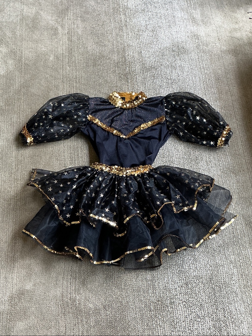 A Wish Come True -Sz S Adult- Black and Gold Star Tutu Costume - Picture 10 of 14